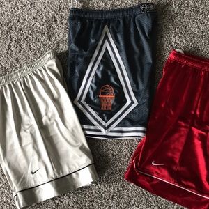 Nike basketball shorts - set of 3